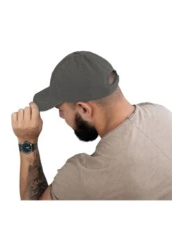 Coffee Ghost Embroidered Distressed Dad Hat -Little Loom Store CoffeeGhost8