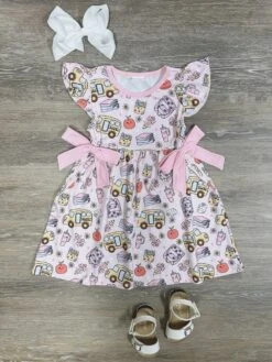 Coquette Classroom Cute Girls Pink Back To School Dress