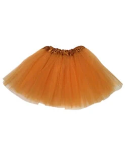 Dark Gold Tutu Skirt For Girls – 3-Layer Tulle Ballet, Dance, And Dress-Up Costume Skirt