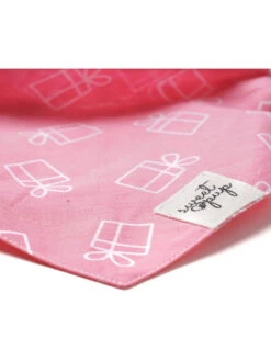 Dog Bandana - Dog Birthday Bandana Gifted Pink -Little Loom Store DogBandana2 GiftedPink