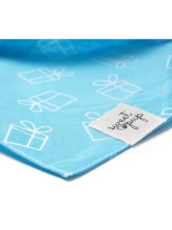 Dog Bandana - Dog Birthday Bandana Dog Prezzie Blue -Little Loom Store DogBandana2 PrezzieBlue