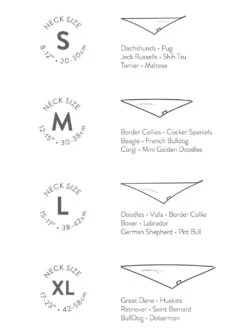 Dog Bandana - Honey Daisy Floral 7 Dog Bandana - Honey Daisy Floral -Little Loom Store DogBandanaSizeChart 426ca402 f37a 488d 9b58 bf30156d8437