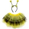 Bee Costume Set For Adults & Plus Size – Black & Yellow Layered Tutu Skirt & Antenna Headband – Fun Halloween Outfit -Little Loom Store Ear Costume Bee bd642253 67ed 47f4 948e c8664144987c