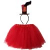 Ringmaster Costume Set For Adults & Plus Size – Red Tutu Skirt & Black Mini Top Hat Headband – Circus Greatest Showman Outfit -Little Loom Store Ear Costume Circus Red 11aeb0f8 235f 499c a1e0 1c6305a05867