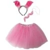 Pink Pig Costume Set For Adults & Plus Size – Tutu Skirt, Tail & Ears Headband – Cute Farm Animal Outfit For Halloween & Cosplay -Little Loom Store Ear Costume Pig 892ec6b3 e3fe 4dab bec5 6ce9400d08c1