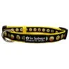 Emoji Faces Black & Yellow Fun Fashion Dog Collar 2 Emoji Faces Black & Yellow Fun Fashion Dog Collar -Little Loom Store EmojiBlackCollarc 1