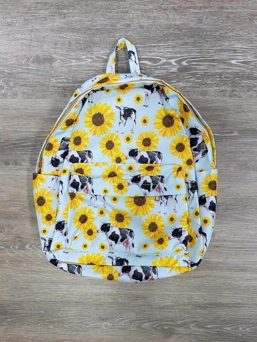 Farm Fresh Sunflowers & Cows Kids' School Backpack 3 Farm Fresh Sunflowers & Cows Kids' School Backpack