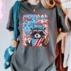 Red White & Feral Summer Unisex Tee Comfort Colors 4th Of July Patriotic Racoon Graphic T-Shirt 1 Red White & Feral Summer Unisex Tee Comfort Colors 4th Of July Patriotic Racoon Graphic T-Shirt -Little Loom Store Feral Pepper