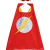 Red Lightning Superhero Cape & Mask Costume Dress Up Cosplay Set - Kids & Adults -Little Loom Store Flash