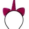 Flip Sequin Hot Pink Unicorn Girls Headband Ears, Kid Or Adult Size Costume Accessories -Little Loom Store Flip Sequin Unicorn HP