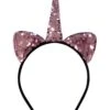 Flip Sequin Pink Unicorn Girls Headband Ears, Kid Or Adult Size Costume Accessories