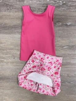 Floral Pop Girls Hot Pink Tank Top & Skort Yoga Set 8 Floral Pop Girls Hot Pink Tank Top & Skort Yoga Set -Little Loom Store FloralPopGirlsHotPinkTankTop SkortSet2