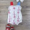 Freedom & Bows Girls Patriotic Baby Bubble Romper 2 Freedom & Bows Girls Patriotic Baby Bubble Romper -Little Loom Store Freedom BowsGirlsPatrioticBabyBubbleRomper