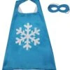 Light Blue Snowflake Superhero Cape & Mask Costume Dress Up Cosplay Set - Kids & Adults -Little Loom Store Frozen