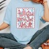 God Bless The USA Summer Unisex Tee Comfort Colors 4th Of July Patriotic Graphic T-Shirt -Little Loom Store God Bless the USA Chambray