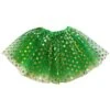 Green & Gold Polka Dot Tutu Skirt – Costume Tulle Skirt For Girls, Women & Plus Sizes -Little Loom Store Gold Polka Green