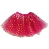 Hot Pink & Gold Polka Dot Tutu Skirt – Costume Tulle Skirt For Girls, Women & Plus Sizes -Little Loom Store Gold Polka HP