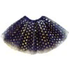 Navy Blue & Gold Polka Dot Tutu Skirt – Costume Tulle Skirt For Girls, Women & Plus Sizes 1 Navy Blue & Gold Polka Dot Tutu Skirt – Costume Tulle Skirt For Girls, Women & Plus Sizes -Little Loom Store Gold Polka Navy 2