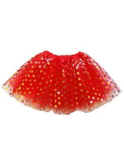 Polka Dot Costume Tutu Skirt - Teen, Adult, Plus, & Extra Plus Size 23 Polka Dot Costume Tutu Skirt - Teen, Adult, Plus, & Extra Plus Size -Little Loom Store Gold Polka Red