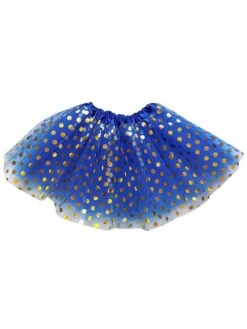 Polka Dot Costume Tutu Skirt - Teen, Adult, Plus, & Extra Plus Size 26 Polka Dot Costume Tutu Skirt - Teen, Adult, Plus, & Extra Plus Size -Little Loom Store Gold Polka Royal 1