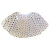 White & Gold Polka Dot Tutu Skirt – Costume Tulle Skirt For Girls, Women & Plus Sizes -Little Loom Store Gold Polka White