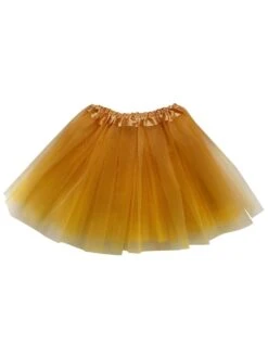 Goldenrod Tutu Skirt For Girls – 3-Layer Tulle Ballet, Dance, And Dress-Up Costume Skirt