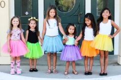 Pink Tutu Skirt For Girls – 3-Layer Tulle Ballet, Dance, And Dress-Up Costume Skirt 14 Pink Tutu Skirt For Girls – 3-Layer Tulle Ballet, Dance, And Dress-Up Costume Skirt -Little Loom Store Group Tutu Picture 2