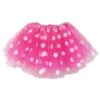 Hot Pink & White Polka Dot Tutu Skirt – 3 Layer Tulle Skirt For Kids & Adults – Costume, Dance, Dress-Up -Little Loom Store HP Polka White