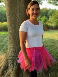 Hot Pink & Purple Fairy Costume Pixie Tutu Skirt For Kids, Adults, Plus