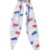 Hair Wrap - Summer Dazzle Red & Blue -Little Loom Store HairWrap SummerDazzle
