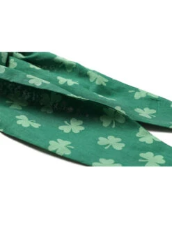Hair Wrap - Shamrock Green Plaid Reversible -Little Loom Store HairWrap2 ShamrockGreen