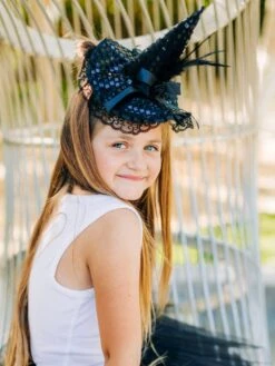 Girls Fancy Black Witch Costume - Complete Kids Costume Set With Tutu And Hat Headband -Little Loom Store HarlowTutuWitchHat 69f2b8b6 8635 4902 9808 c68e5673a660
