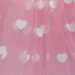 Pink Heart Valentine's Day Tutu Skirt Costume For Toddler, Girls, Women, Plus -Little Loom Store Heart Pink 2 1