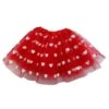 Red Heart Valentine's Day Tutu Skirt For Toddler, Girls, Women, Plus -Little Loom Store Heart Red