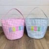 Here For The Peeps Pastel Plaid Easter Basket -Little Loom Store HereforthePeepsPastelPlaidEasterBasket