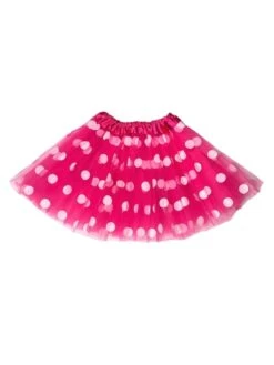 Polka Dot Costume Tutu Skirt - Teen, Adult, Plus, & Extra Plus Size 20 Polka Dot Costume Tutu Skirt - Teen, Adult, Plus, & Extra Plus Size -Little Loom Store HotPinkMinnieTutu 1