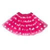 Neon Pink & White Polka Dot Tutu Skirt – 3 Layer Tulle Skirt For Kids & Adults – Costume, Dance, Dress-Up -Little Loom Store HotPinkMinnieTutu