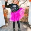 Fuchsia Tutu Skirt For Girls – 3-Layer Tulle Ballet, Dance, And Dress-Up Costume Skirt