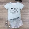 In My Swiftie Era Girls Light Blue Short Sleeve Shirt -Little Loom Store InMySwiftieEraGirlsLightBlueShortSleeveShirt