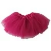 Hot Pink Baby Infant Tulle Tutu Skirt Baby Size 5 Layer Basic Ballet Tutu -Little Loom Store InfHPs