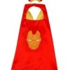 Red & Yellow Superhero Cape & Mask Costume Dress Up Cosplay Set - Kids & Adults