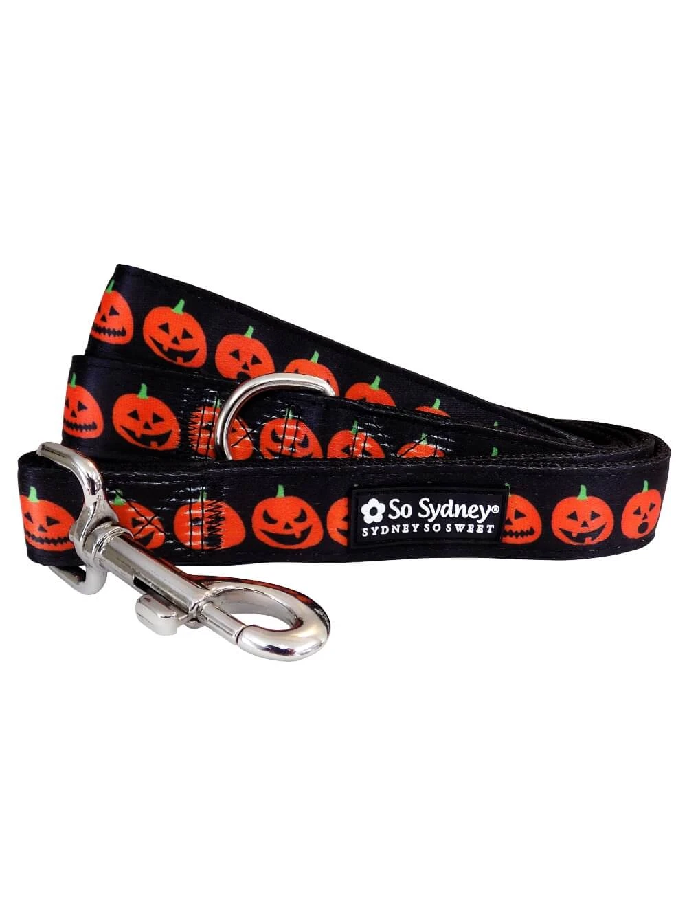 Jack-O-Lantern Halloween Pumpkin Orange & Black Dog Collar Dog Leash 3 Jack-O-Lantern Halloween Pumpkin Orange & Black Dog Collar Dog Leash
