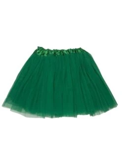 Pine Green Tutu Skirt For Girls – 3-Layer Tulle Ballet, Dance, And Dress-Up Costume Skirt