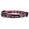 Ladybug Summer Blue & Red Cute & Comfy Dog Collar 1 Ladybug Summer Blue & Red Cute & Comfy Dog Collar -Little Loom Store LadybugCollarc 1