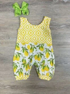 Lemon Drop Baby Bubble Romper