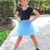 Light Blue Tutu Skirt For Girls – 3-Layer Tulle Ballet, Dance, And Dress-Up Costume Skirt 1 Light Blue Tutu Skirt For Girls – 3-Layer Tulle Ballet, Dance, And Dress-Up Costume Skirt -Little Loom Store LightBluec 1 1