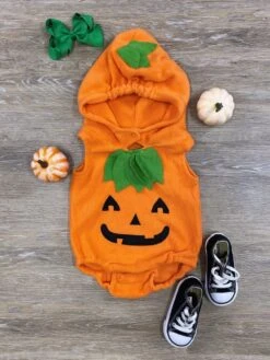 Lil Pumpkin Hooded Baby Bunting Halloween Costume