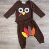 Little Turkey 2 Piece Romper & Lounge Pants 1 Little Turkey 2 Piece Romper & Lounge Pants -Little Loom Store LittleTurkey2PieceRomper LoungePants