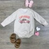 Love Bug Girls Or Boys Long Sleeve Baby Bubble Romper