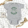 Lucky Charm Smile Face Infant Baby Short Sleeve St. Patrick's Day Rabbit Skins Bodysuit 2 Lucky Charm Smile Face Infant Baby Short Sleeve St. Patrick's Day Rabbit Skins Bodysuit -Little Loom Store LuckyCharmBabyGray